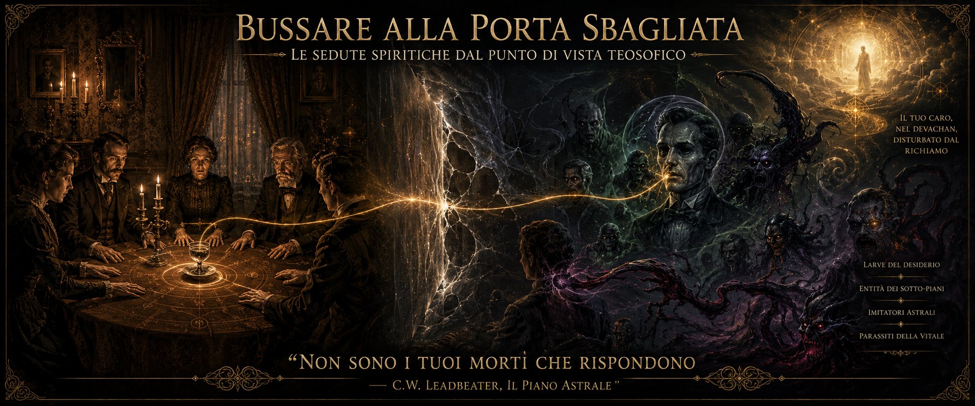 Bussare alla Porta Sbagliata — le sedute spiritiche dal punto di vista teosofico secondo Leadbeater